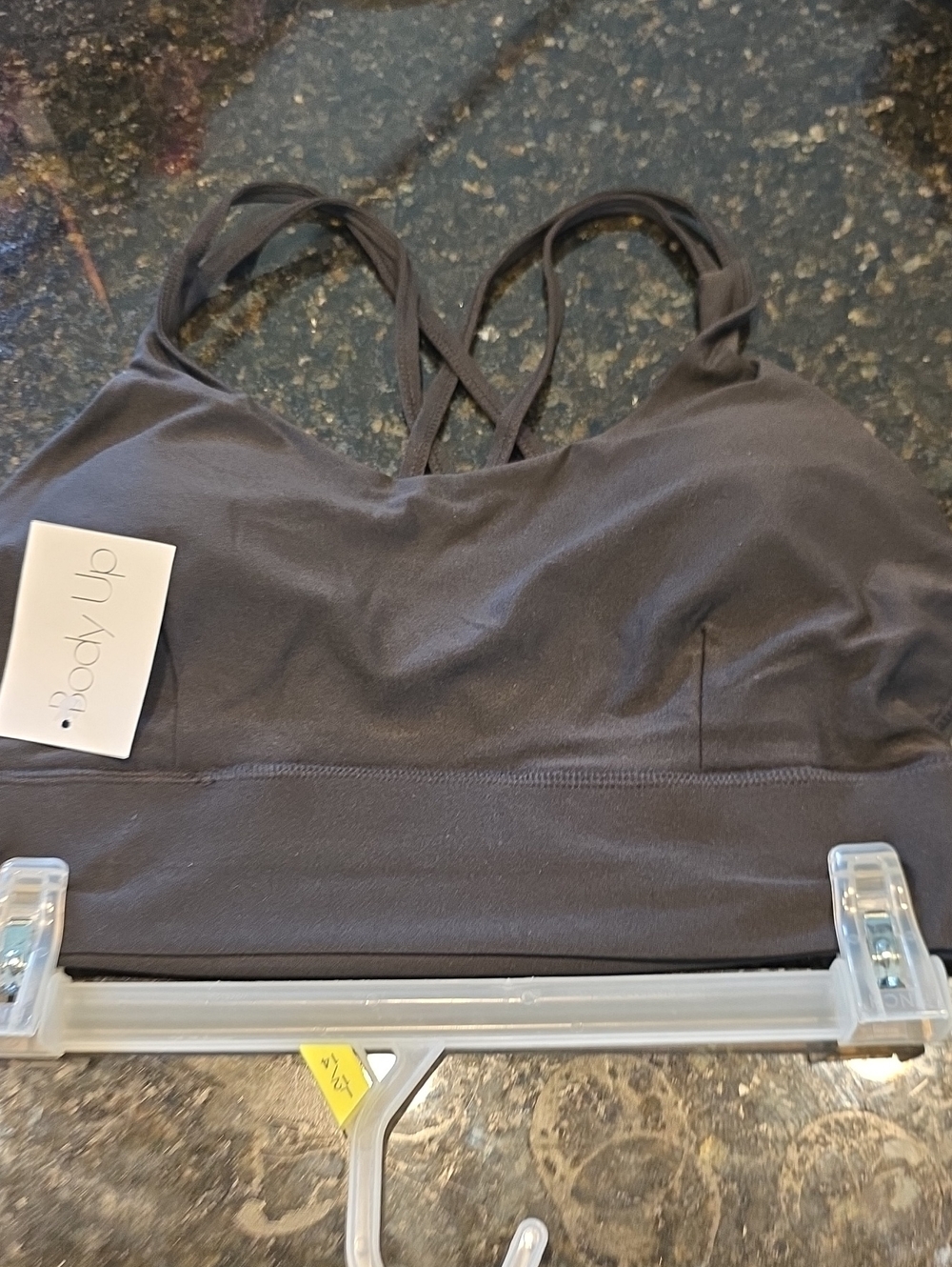 Charcoal Crisscross Sports Bralette